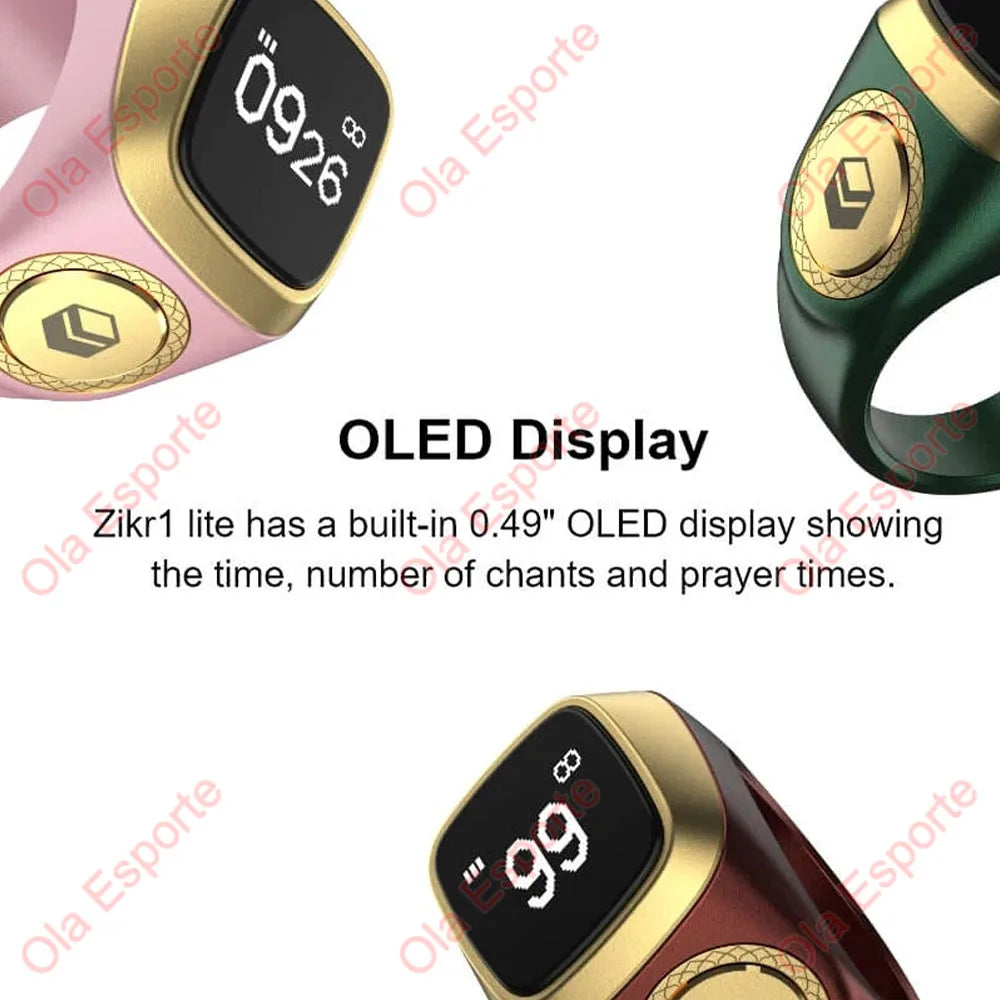 2026 Qibla Zikr Ring Praise Tasbih Electronic Digital Counter Muslims