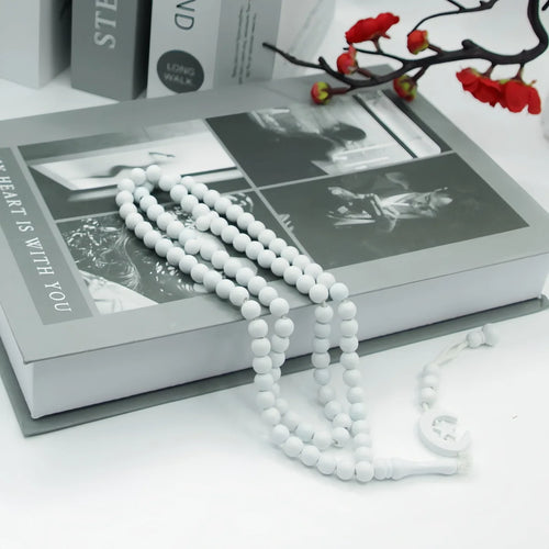 Islam Prayer Beads Tasbih 99 Beads Muslim 8 mm. Rosary Bead Moon Star