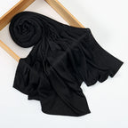 Premium Modal Cotton Jersey Hijab Scarf Muslim Long Shawl Women Plain