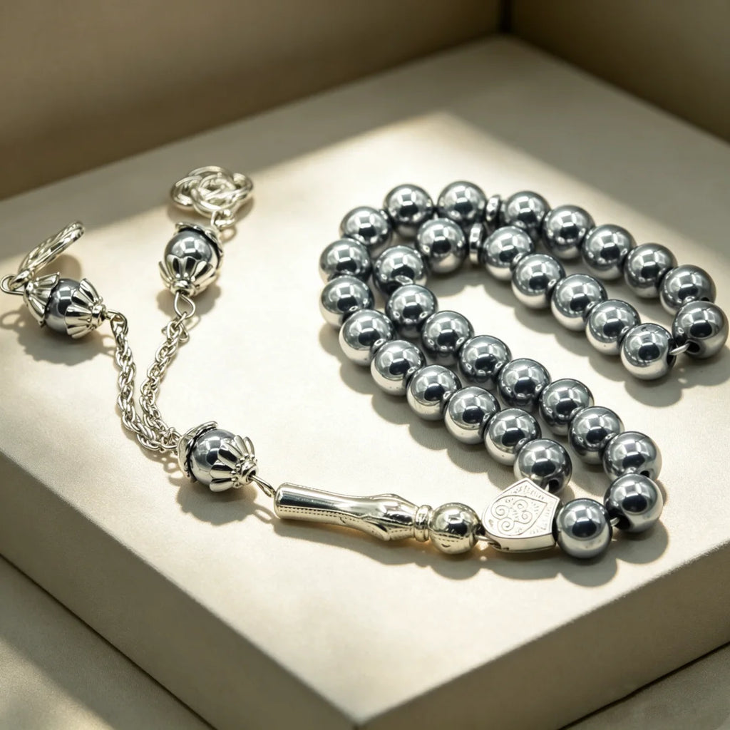 Islamic Prayer Beads 8mm 33 Beads Natural Stone Muslim Prayers Bead