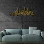 CIFBUY Iron Wall Art Islamic Mosque Floral Pattern Metal Home Decor