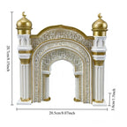 Islamic Ramadan Decor Mosque Arch Ornament with Tealight Holder Eid