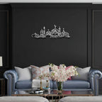 CIFBUY Iron Wall Art Islamic Mosque Floral Pattern Metal Home Decor