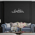 CIFBUY Iron Wall Art Islamic Mosque Floral Pattern Metal Home Decor