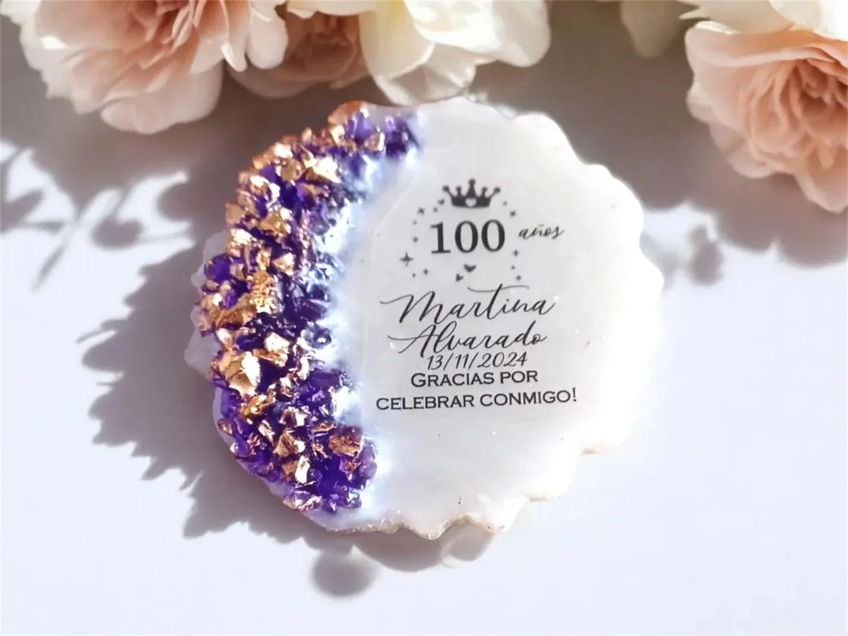Personalized Ayatul Kursi Epoxy Magnet: Islamic Baby Shower Favor,