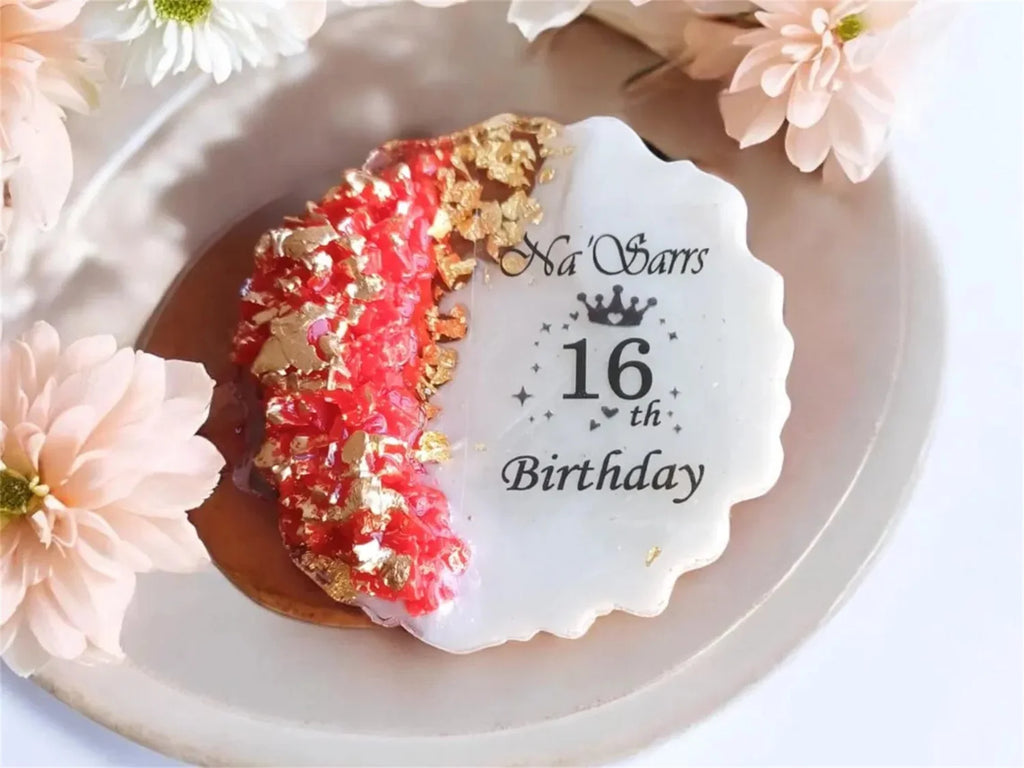 Personalized Ayatul Kursi Epoxy Magnet: Islamic Baby Shower Favor,