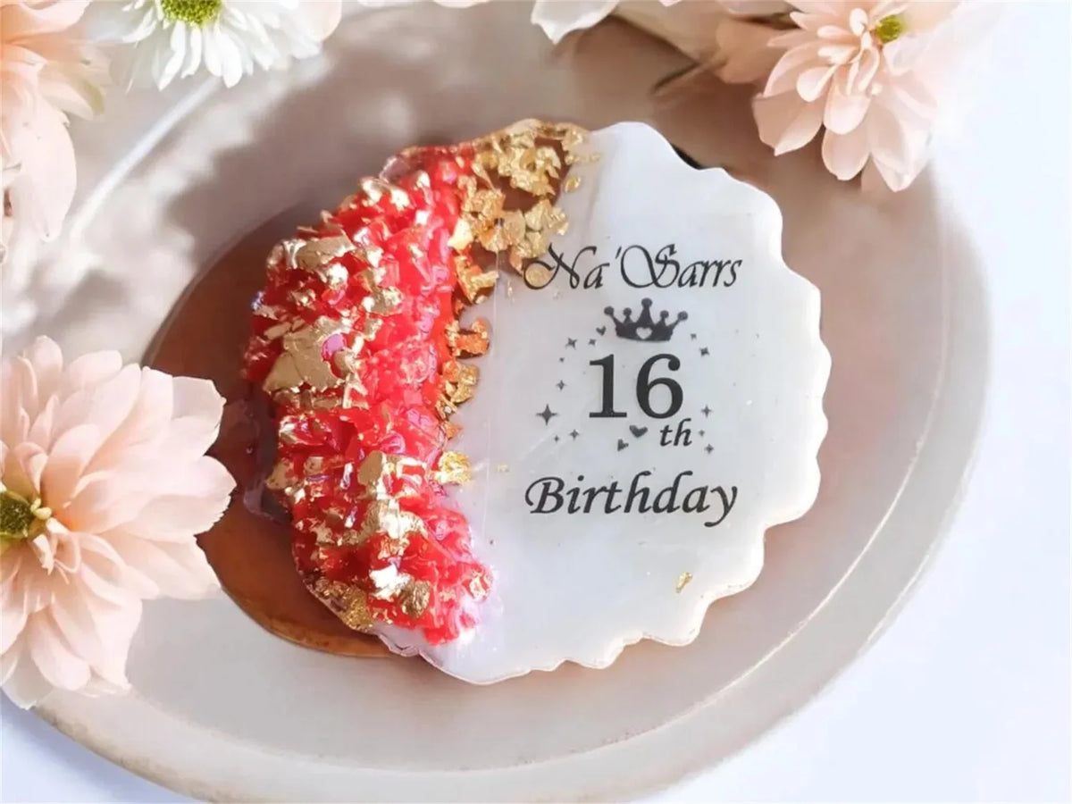Personalized Ayatul Kursi Epoxy Magnet: Islamic Baby Shower Favor,