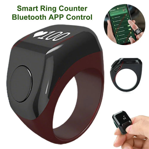 2026 Qibla Zikr Ring Praise Tasbih Electronic Digital Counter Muslims