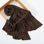 Premium Modal Cotton Jersey Hijab Scarf Muslim Long Shawl Women Plain