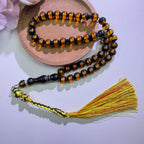 1Pc Handmade Tasbih Prayer Beads, Amber Brown Muslim Rosary with Olive