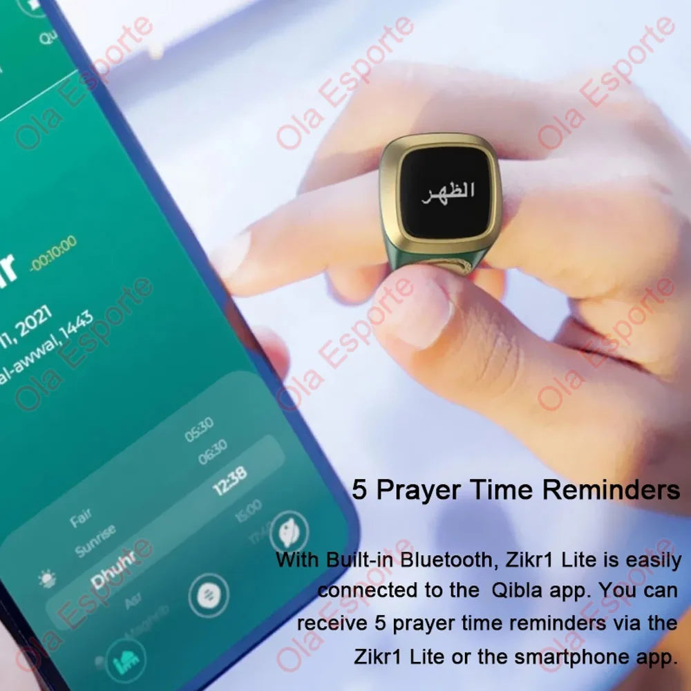 2026 Qibla Zikr Ring Praise Tasbih Electronic Digital Counter Muslims