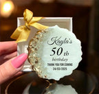 Personalized Ayatul Kursi Epoxy Magnet: Islamic Baby Shower Favor,