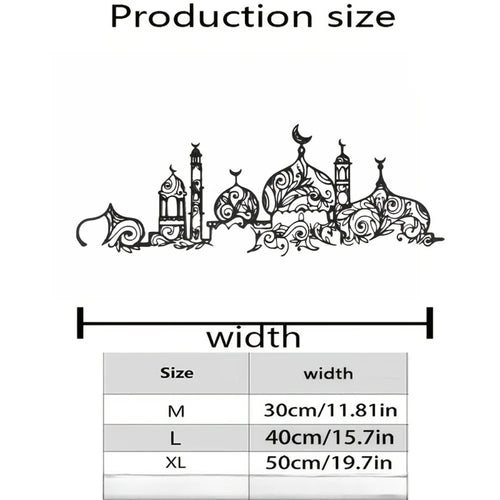 CIFBUY Iron Wall Art Islamic Mosque Floral Pattern Metal Home Decor