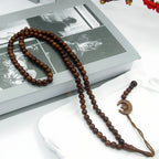 Islam Prayer Beads Tasbih 99 Beads Muslim 8 mm. Rosary Bead Moon Star