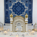 Islamic Ramadan Decor Mosque Arch Ornament with Tealight Holder Eid