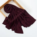 Premium Modal Cotton Jersey Hijab Scarf Muslim Long Shawl Women Plain